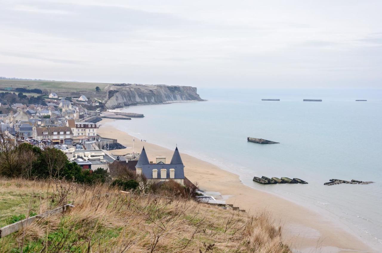 Les Heures Tranquilles - Vue Mer - 50M De La Plage Saint-Côme-de-Fresné Zewnętrze zdjęcie
